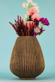 Aberto Design BK019 Maceta Decorativa de Cerámica Marrón